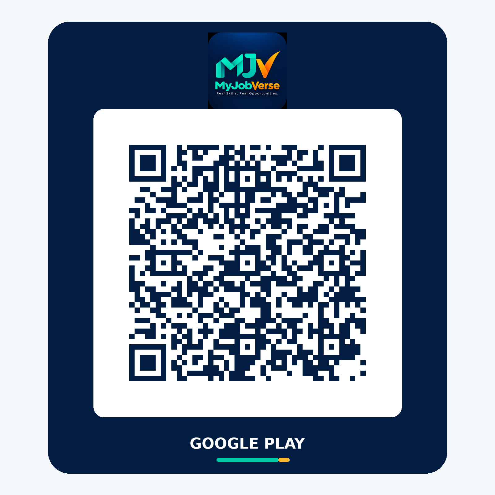 Scan to download MyJobVerse on Google Play